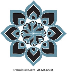 "Elegant single motif border design in screen print style, featuring detailed floral and ornamental elements. Ideal for saree borders, dress hems, dupattas, and home textile trims. Clean and high-reso