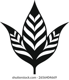Elegant Single Snake Plant Leaf Vector