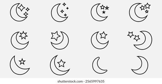 "Elegant Single-Line Crescent Moon Artwork for Modern Decor"