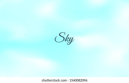 Elegant sky background with cloud