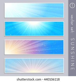 Elegant sky banners (eps10); jpg version also available