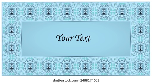 elegante fondo de marco azul cielo, bueno para marcos, certificado y más