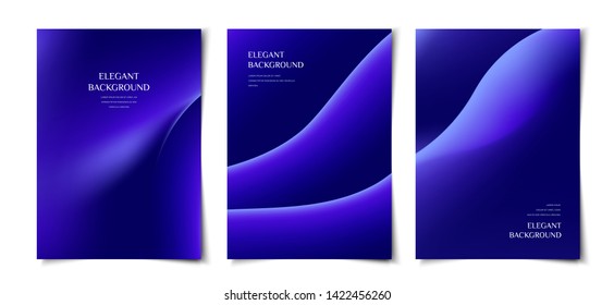 elegant smooth abstract fluid shape cover, poster, wallpaper design template