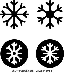 Diseño elegante del Vector del icono del copo de nieve para los temas del invierno y de la temporada