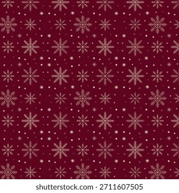 Patrón elegante del copo de nieve, diseño inconsútil del fondo del invierno, textura decorativa de las Navidades