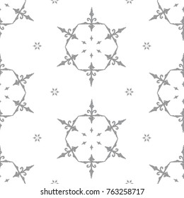 Elegant snowflake seamless patern design. Perfect for winter, christmas and holiday.