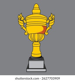 Elegant soccer trophy design for league and digital projects
