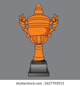 Elegant soccer trophy design for league and digital projects