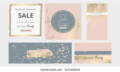 17,857 Social media template golden Images, Stock Photos & Vectors ...