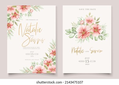 elegant soft floral card set