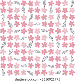 Elegante e suave padrão floral ilustração sem emenda, ótimo para uso em convites, papéis de parede e trabalhos de impressão decorativos