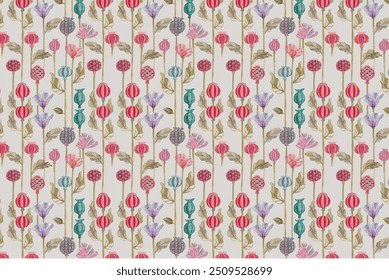 Elegant, soft, and modern pattern in small-scale flowers. Millefleurs. The Liberty style. Floral seamless background for textiles, cotton fabrics, covers, wallpapers, prints, gift wrapping, and scrapb