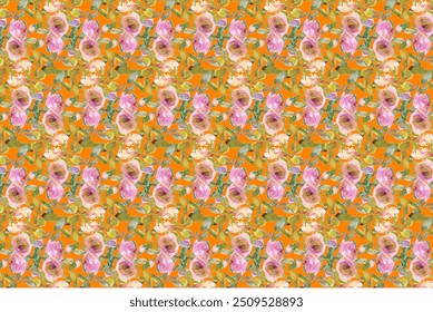 Elegant, soft, and modern pattern in small-scale flowers. Millefleurs. The Liberty style. Floral seamless background for textiles, cotton fabrics, covers, wallpapers, prints, gift wrapping, and scrapb