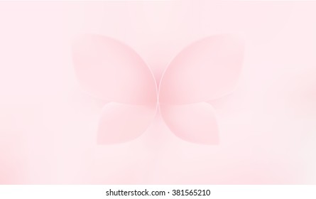 elegant soft pink color butterfly background. Abstract Butterfly Background - vector eps10