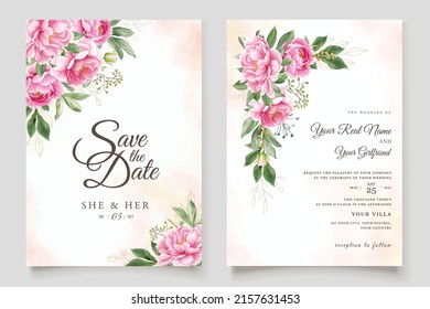 elegant soft pink peony background design