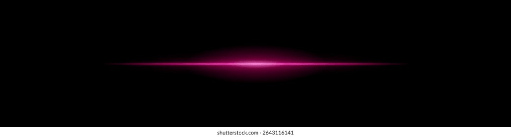 Elegant soft purple horizontal beam glowing on a dark background. A subtle flare evoking sunrise energy, cinematic transitions, or the first blink of futuristic awakening.