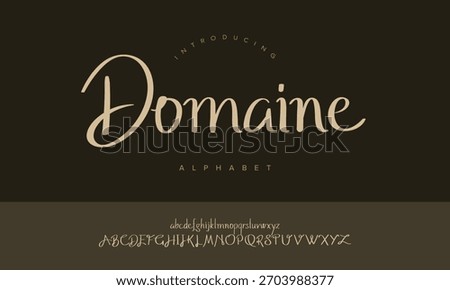 Elegant soft script alphabet font with smooth curves, perfect for invitations, branding, packaging, and feminine aesthetic projects