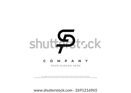 Elegant SP or PS Monogram Logo Design