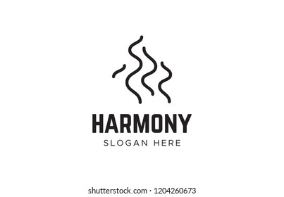 Elegant spa line logo. Universal premium vector logo