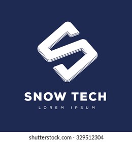 Elegant, spatial S logo - Your company logo