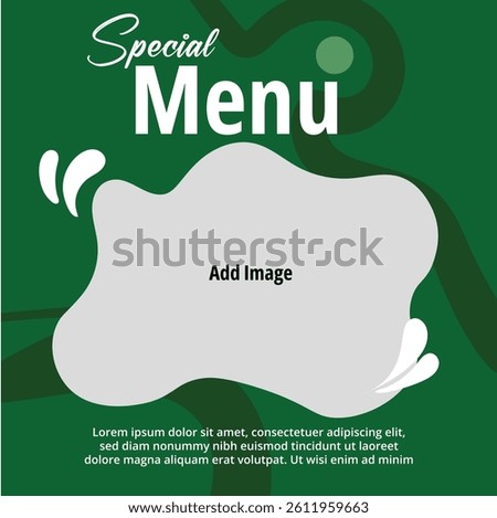 Elegant Special Menu Template for Restaurant Promotion and Culinary Events