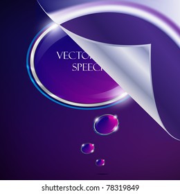 Elegant Speech Bubble vector background