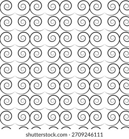 Projeto de padrão de harmonia espiral elegante