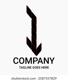 Elegant, sporty and uniquely designed monogram number 1 vector logo. This design is suitable for t-shirts, gamers, sports, etc. Construction style number logo.