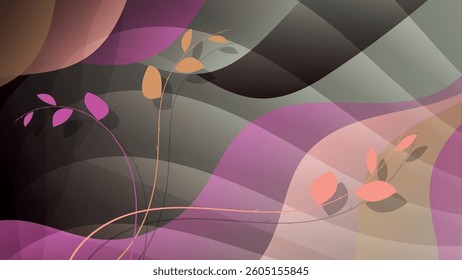 Elegant spotted dark wallpaper. A beautiful illustration for interior decoration, corporate designs, blogs, postcards, posters and your other projects. Vector. 