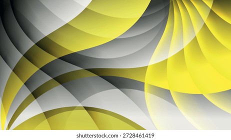 Eleganter, gefleckter, gestreifter Hintergrund in Grau- und Gelbtönen. Tolle Illustrationsvorlage zum Entwerfen von Blogs, Social-Media-Konten, Corporate Design, Werbung und anderen Projekten. Vektor.