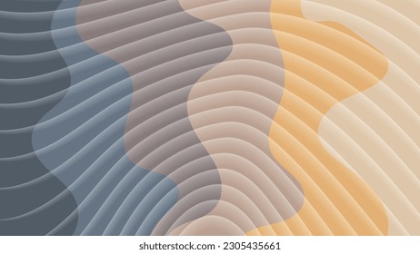 Elegant spotted wavy striped background. A beautiful illustration for interior decoration, corporate designs, blogs, postcards, posters and your other projects. Vector. 