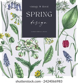 Elegante Federkartenvorlage. Hochzeitseinladung-Design. Blumenskizzen. Handgezeichnete Vektorgrafik, NICHT AI-generiert