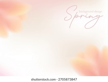 Elegante fondo de texto floral de primavera para el 8 de marzo