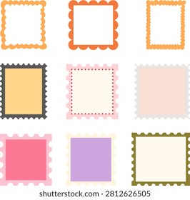Elegant square border frame collection for invitations, greeting cards, certificates, branding and printable designs.