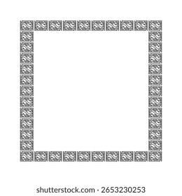 Elegant square classic ornament vector frame design
