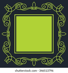 Elegant Square Frame vector template