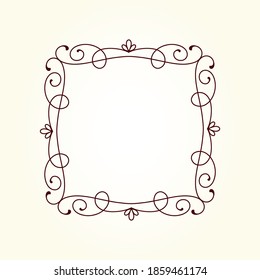 Elegant square vector frame for your projects.