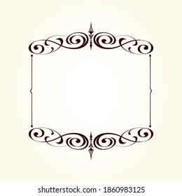Elegant square vector frame for your projects.