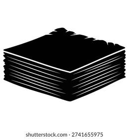 Elegant stack of premium black leather notebooks featuring gold-trimmed edges, arranged neatly for professional or creative use in a clean minimalist setting.