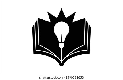 Elegant Stacked Books Logo for Knowledge