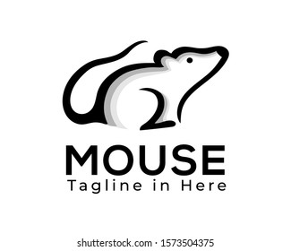 elegant Stand mouse logo design inspiration