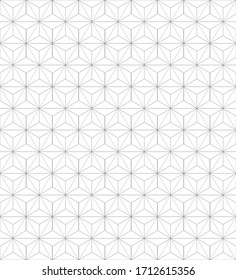 Elegant star hexagon seamless pattern 