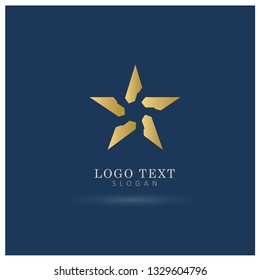 Elegant Star Logo. Symbol & Icon Vector Template.