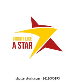 Elegant Star Logo. Vector Illustration Template