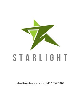 Elegant Star Logo. Vector Illustration Template