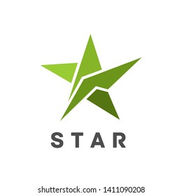 Elegant Star Logo. Vector Illustration Template