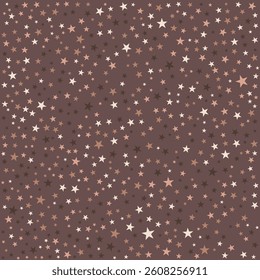 Elegant Star Pattern on a Deep Brown Background