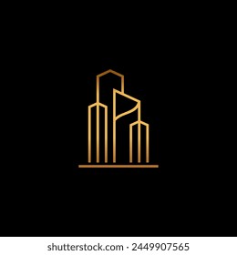 
Elegant and striking logo design for high end residential real estate company vector