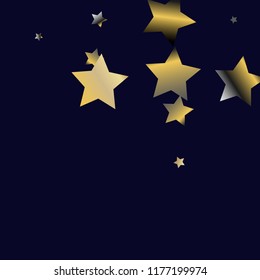 Elegant striped background. Stripes from random stars. Isolated gradient stellar elements. Platinum chrome metal shine. Iridescent glitter festive celebration vector template for decorations