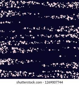 Elegant striped background. Stripes from random stars.  Isolated gradient celestial elements. Pink purple pearl nacre gloss Holiday celebration luminous glossy vector template for decoration